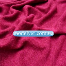 Ткань Трикотаж ангора арктика (малина)